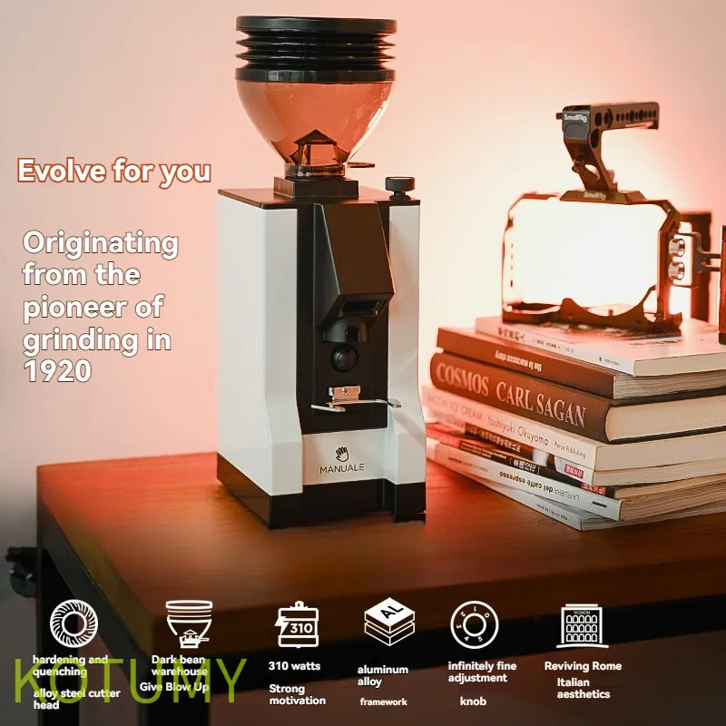 Electric Grinder 64mm Flat Burr Grinder Quantitative Grinding Espresso Grinder Coffee Bean Grinderr220V 110V