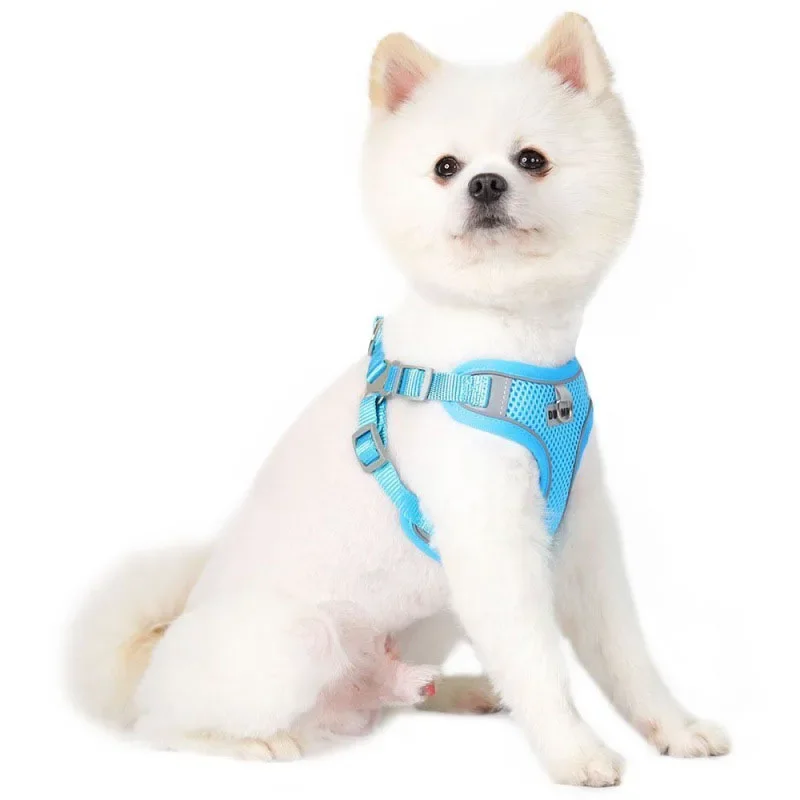 Mesh Fabric Breathable Puppy Vest Type Dog Carrier Walks Your Dog Firmly Breathable and Comfortable Pet Supplies