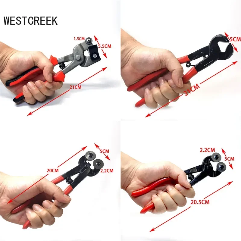 WESTCREEK DIY Mosaic Alloy Pliers for Ceramic/Mirror/Glass/Mica Tiles Cutting Tools Two Round Wheels Cutter DIY Materials Plier