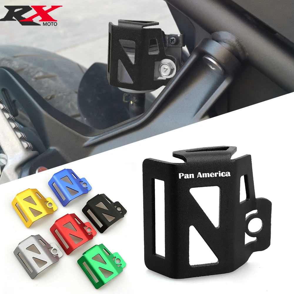 For Harley Pan America 1250 S 1250S CNC Modified Moto Rear Brake Fluid Reservoir Guard Protector Oil Tank Cover Cap Protection