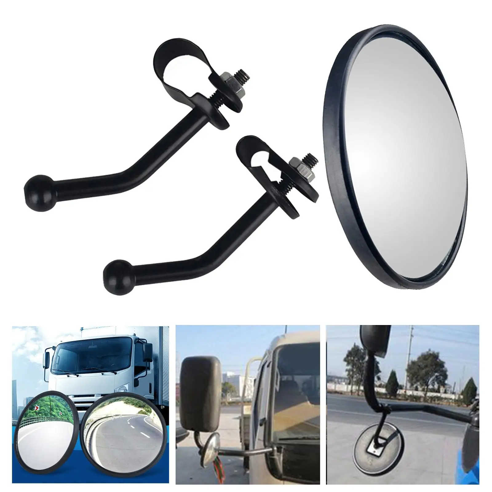 Blind Spot Mirrors Round Car Auxiliary Accessories Side Convex Mirror Fit for Truck