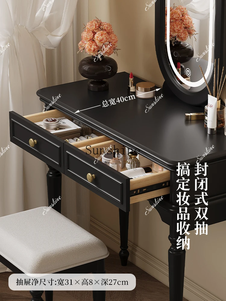 French retro dresser small apartment bedroom multi-functional makeup table  FT