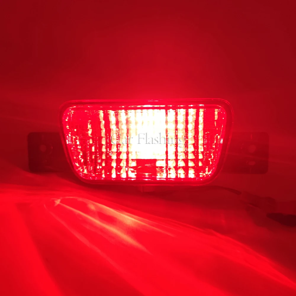 المصد الخلفي ضوء لميتسوبيشي باجيرو شوغون v97 2007 2008 2009 2010 2011 2012 2013 2014 2015 أضواء الإطارات الاحتياطية الذيل الضباب مصباح #5