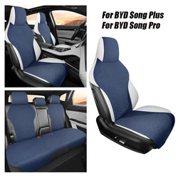 Breathable 5 Seats Car Seat Covers For BYD Song Plus ,Song Pro Suede Leather Seat Cushion Car styling Protective Accessories
