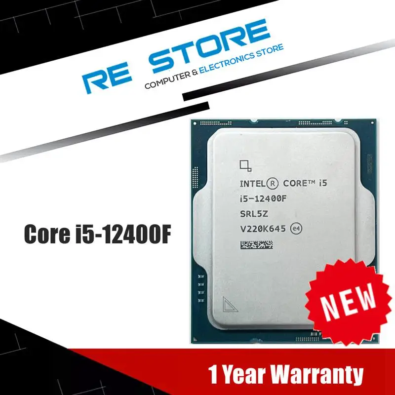 Go! Intel Core i5-12400F i5 12400F 2.5 GHz 6-Core 12-Thread CPU Processor 10NM L3=18M 65W LGA 1700 new but no fan