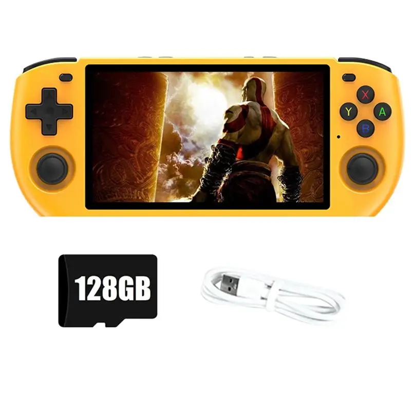

Игровая консоль BNVN-RGB10 Max3 Retro с 16 ГБ + 128 ГБ памяти, 5.0-дюймовый экран, портативная игровая приставка для эмуляторов MAME, PSP, N64, GBA, NDS, простая в использовании.
