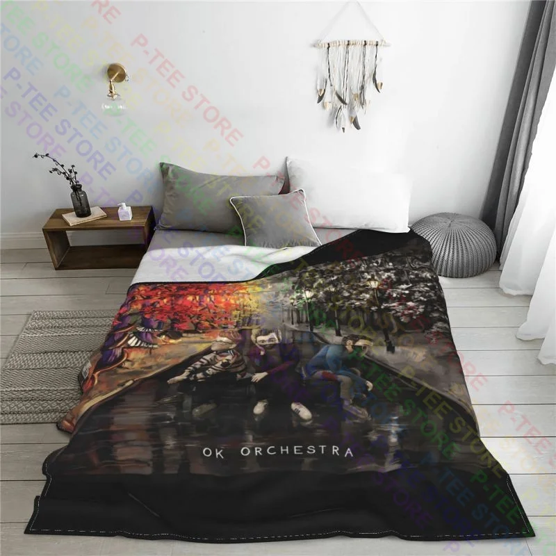 Ajr Bang Ok Orchestra Blanket Warmth Textile Dust Cover Bedding Travel Camping Blanket