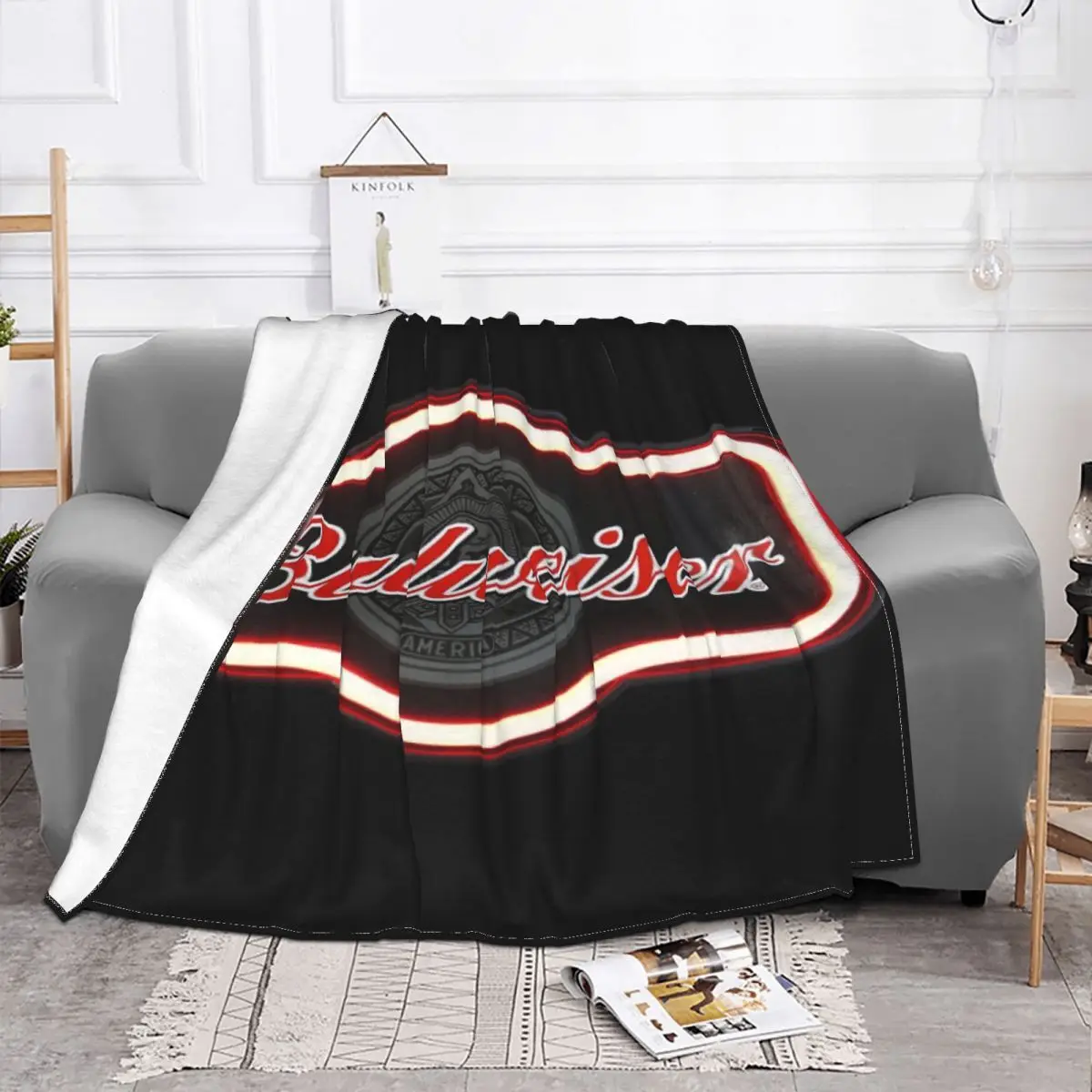 Budweiser Beer 374 Anime Knee Blanket Home And Decoration Throw Blanket