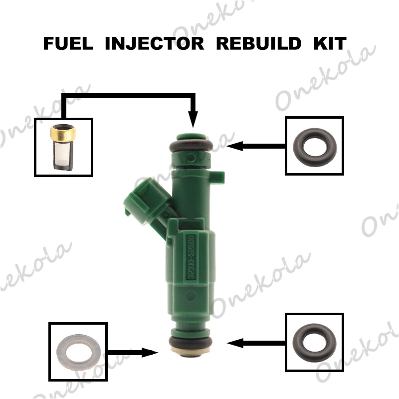 Fuel Injector repair kit Orings Filters for Hyundai Sonata Kia Optima Rondo Magentis 2.4L 35310-25200 3531025200