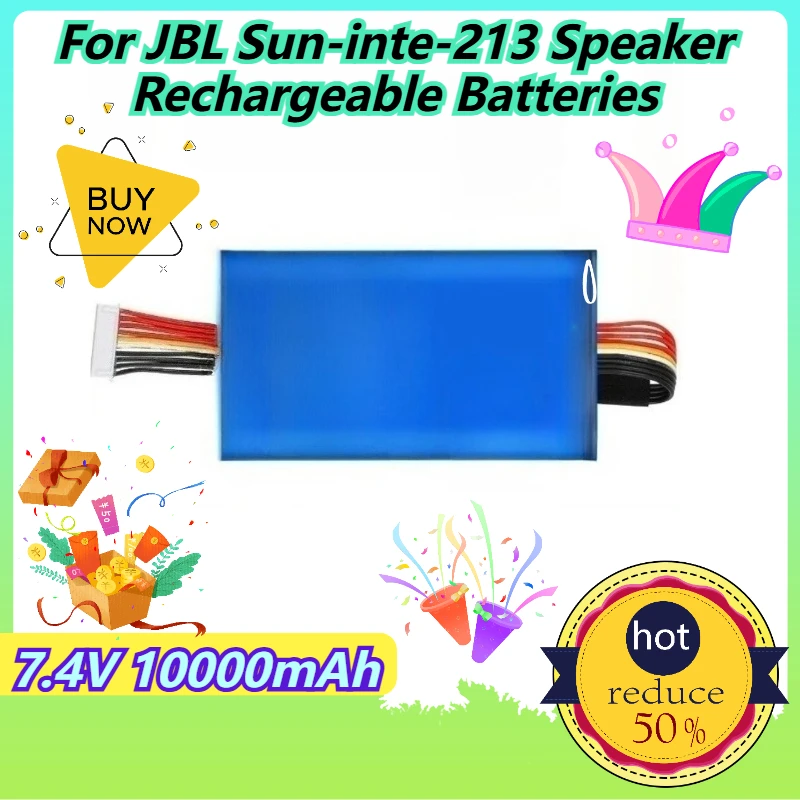 

7.4V 10000mAh For JBL Sun-inte-213 Speaker Rechargeable Batteries