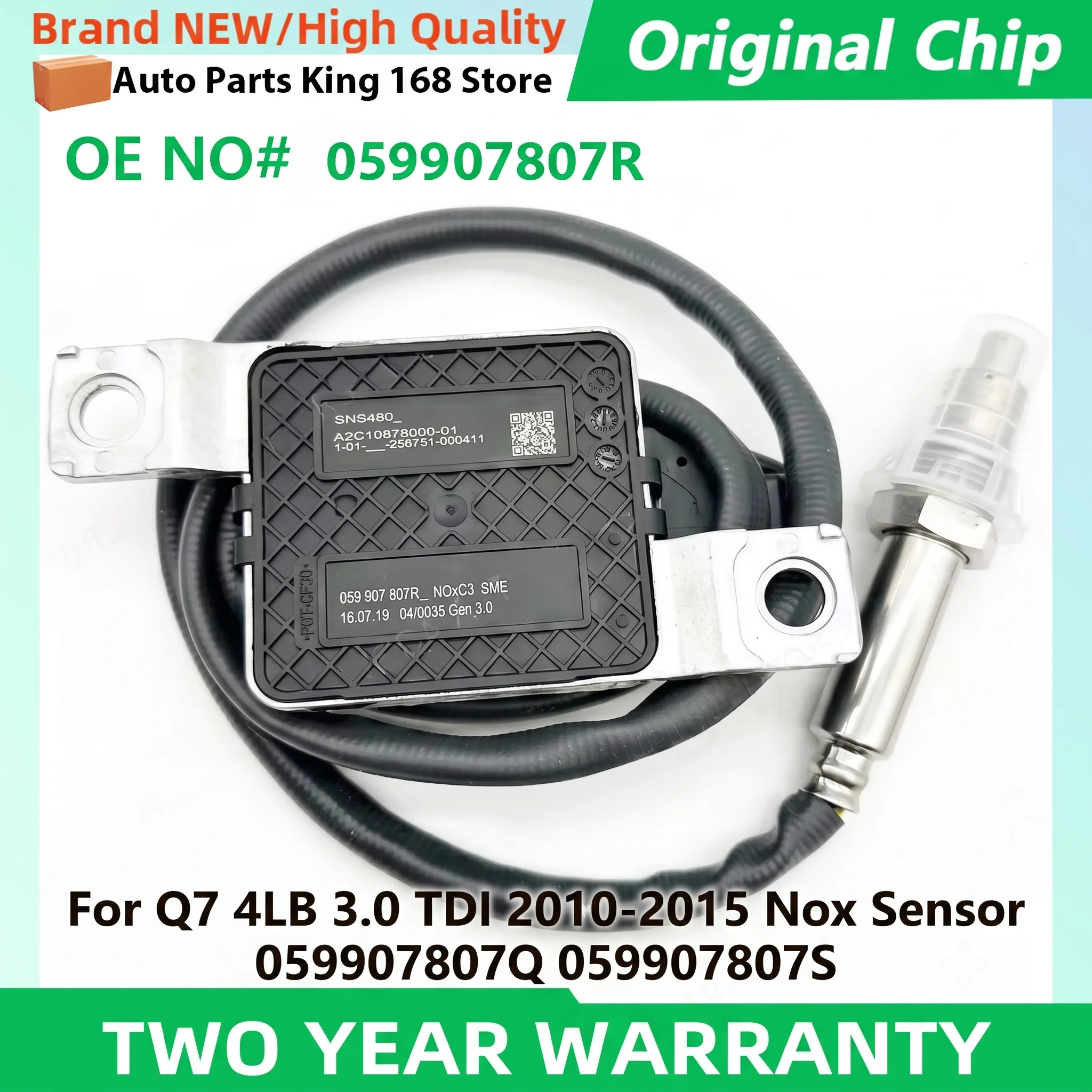 

059907807R Nitrogen Oxide Sensor For Q7 4LB 3.0 TDI 2010-2015 Nox Sensor 059907807Q 059907807S