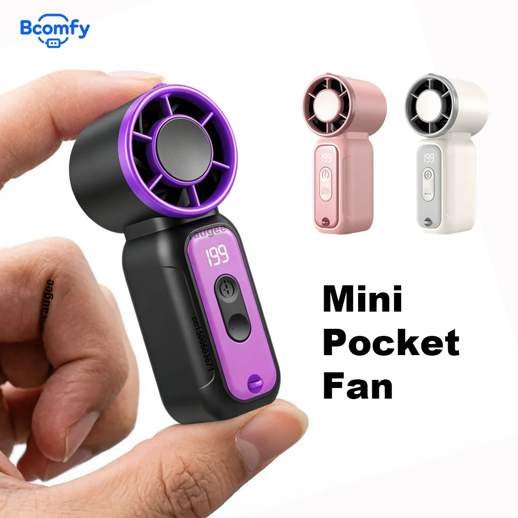 

Portable Mini Handheld Fan USB Rechargeable Pocket Small Fan Mini Personal Hand Fan Air Cooler Portable Fan for Outdoor Travel