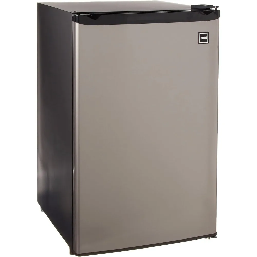 Compact Fridge, 4.5 Cubic Feet, Compact Internal Freezer，Manual，Stainless Steel