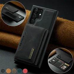 Luxury Magnetic Leather Wallet Case for Samsung Galaxy S26 Ultra S25 S24 S23 S20 S21 S22 Plus Note 20  Money Card Holder Cover