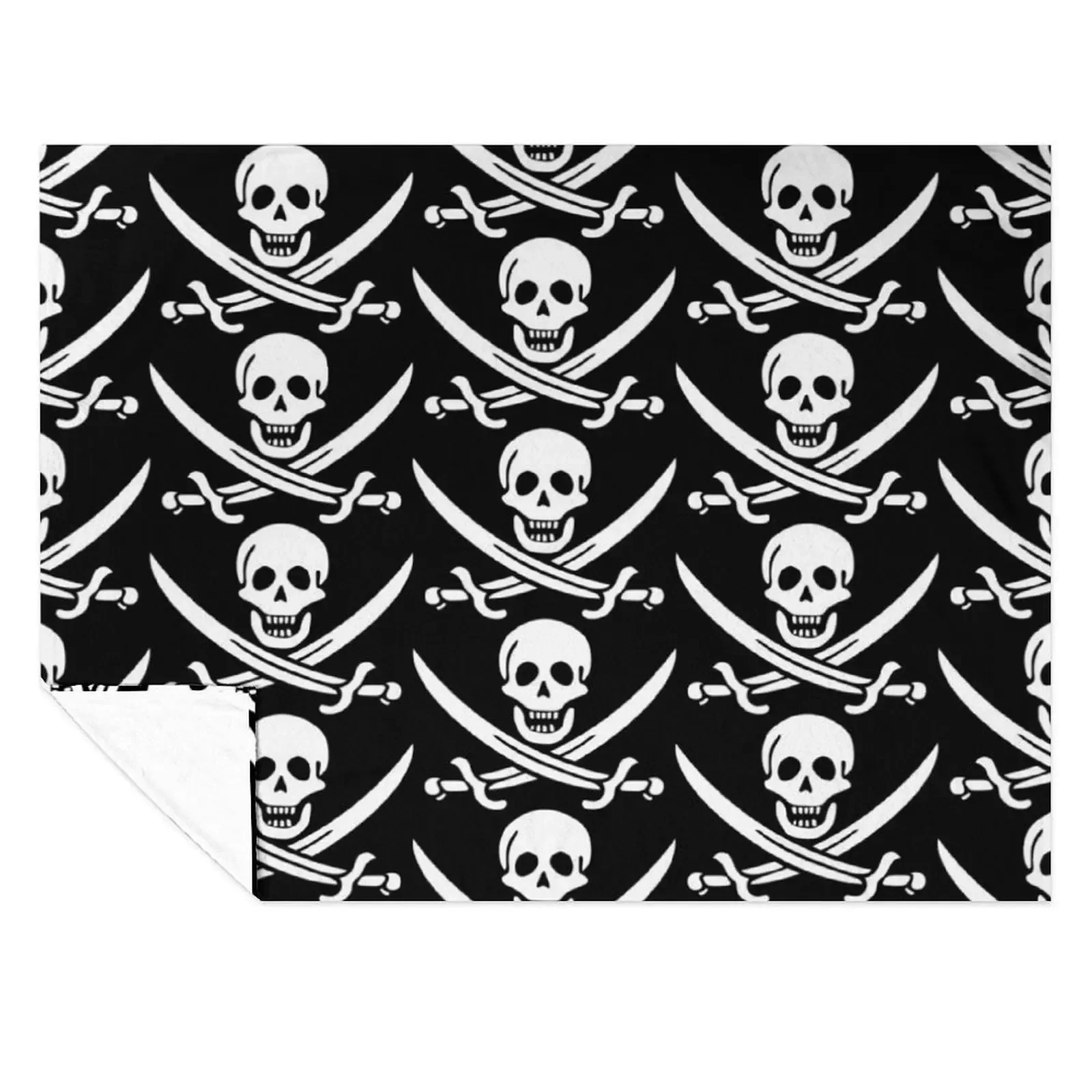 

Pirate Flag Throw Blanket Beautifuls Multi-Purpose Baby cosplay anime Blankets