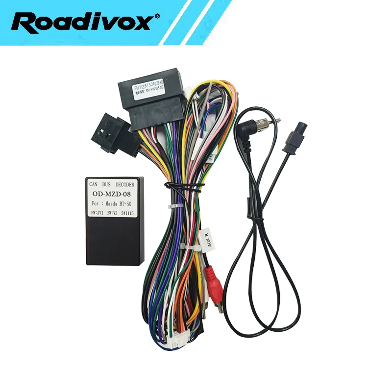 

Android автомобильный радиоприемник Canbus Box декодер для Mazda BT-50 BT50 2012-2017 16-контактный жгут проводов разъем адаптер кабеля питания