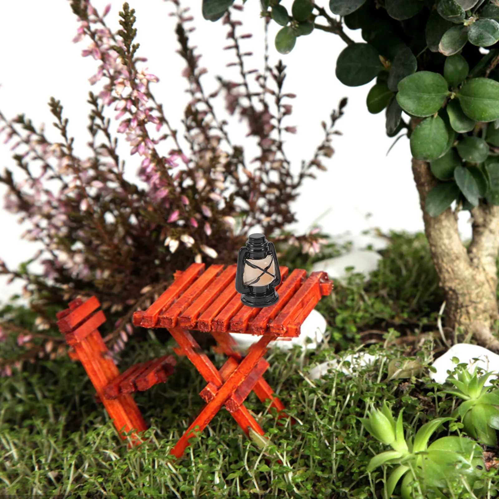 

12pcs Miniature Lamp Vintage Oil Lamp For Dollhouse Mini House Decor Small Light Tiny House Kit Furniture