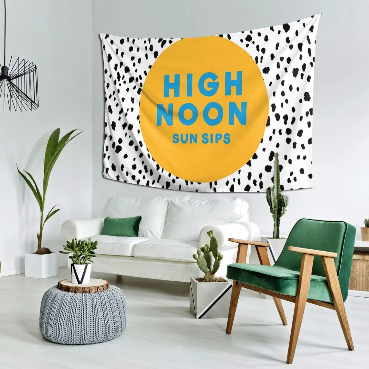 High Noon Tapestry Hippie Wall Hanging Aesthetic Home Decor Tapestries for Living Room Bedroom Dorm Room