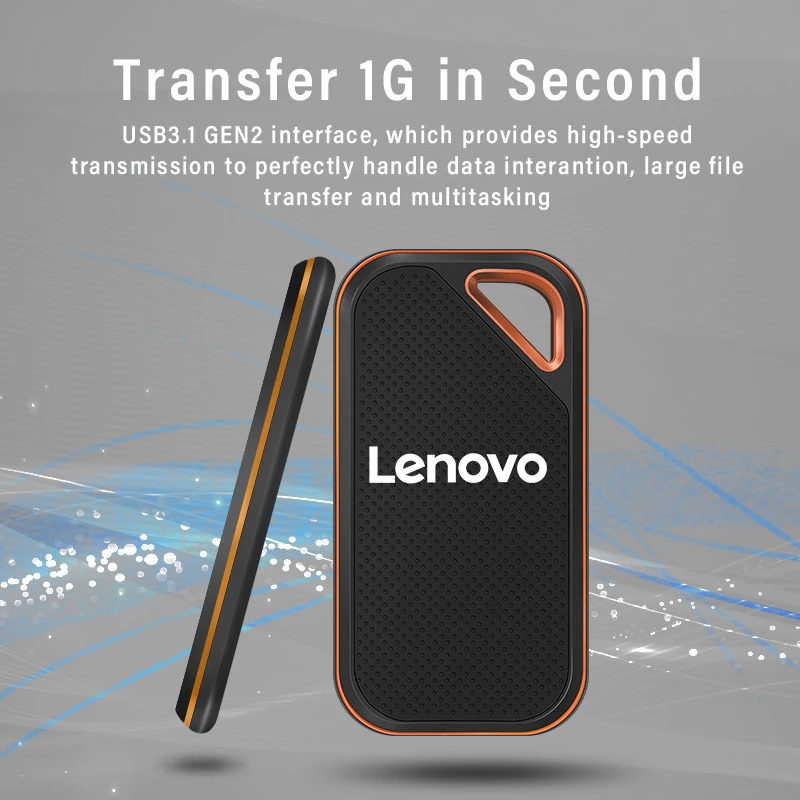 HOT Lenovo Original High-speed 128TB 16TB 8TB Portable SSD 2TB Portable External Solid State Hard Drive USB3.1 Interface Mobile