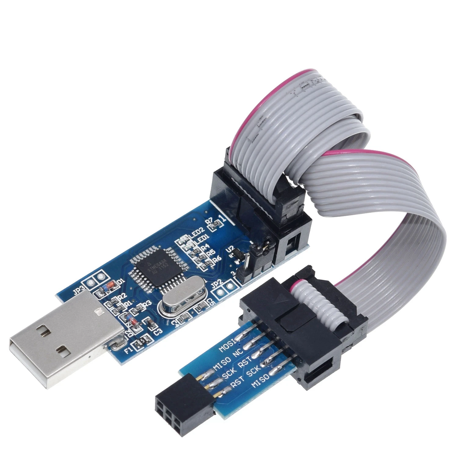 1PCS USBASP USBISP AVR Programmer USB ISP USB ASP ATMEGA8 ATMEGA128 Support Win7 64