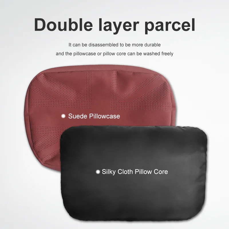 Reposacabezas de coche, asiento de soporte para el cuello para Mini Cooper F56 F60 R56 R60 J01 J05 U25 F66, almohada de cuello ajustable Universal suave de gamuza para el coche