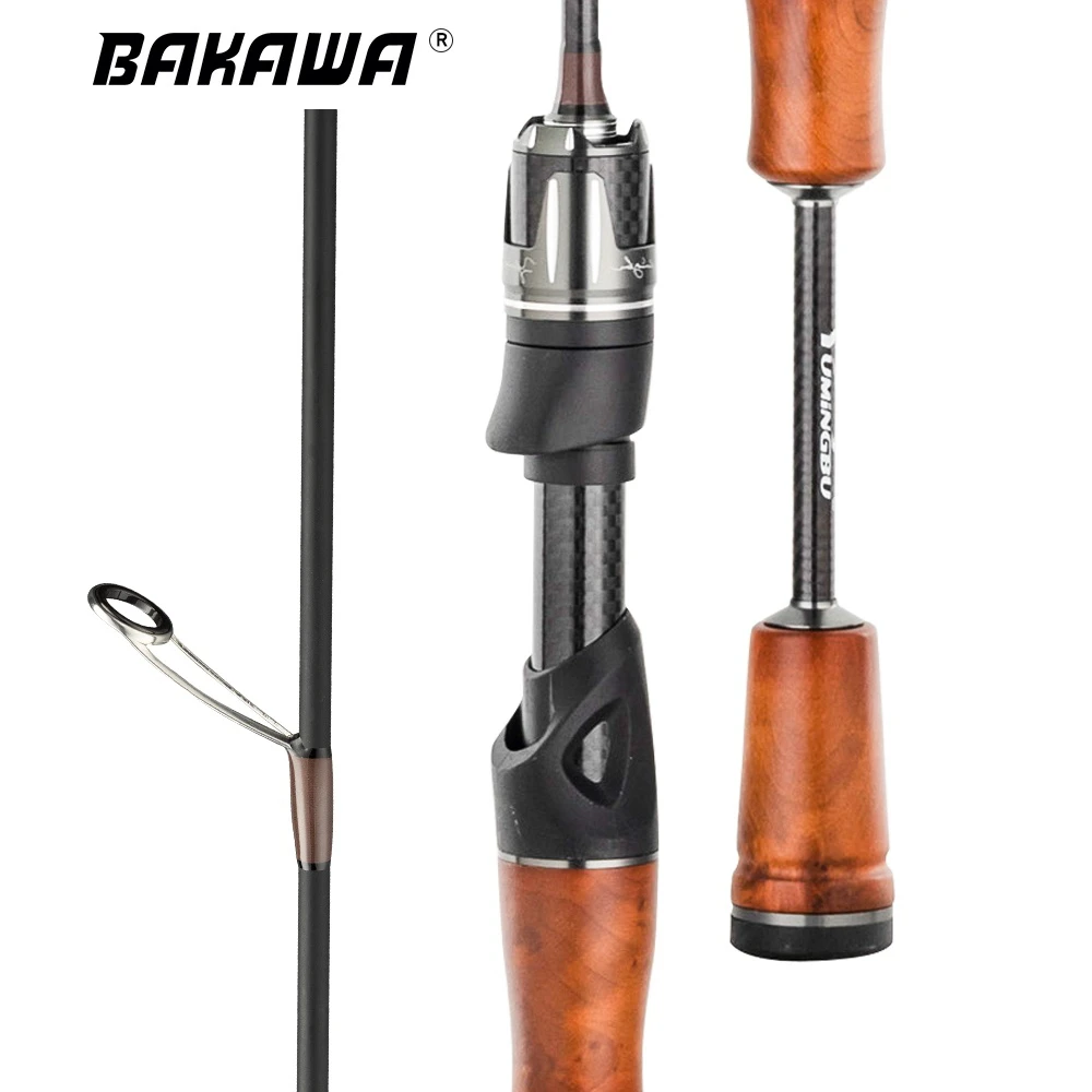 BAKAWA Baitcasting Fishing Rod 1.39M 1.55M 1.6M 1.8M UltraLight Carbon Fiber Pole Spinning/Casting Pole Sea Saltwater Pesca