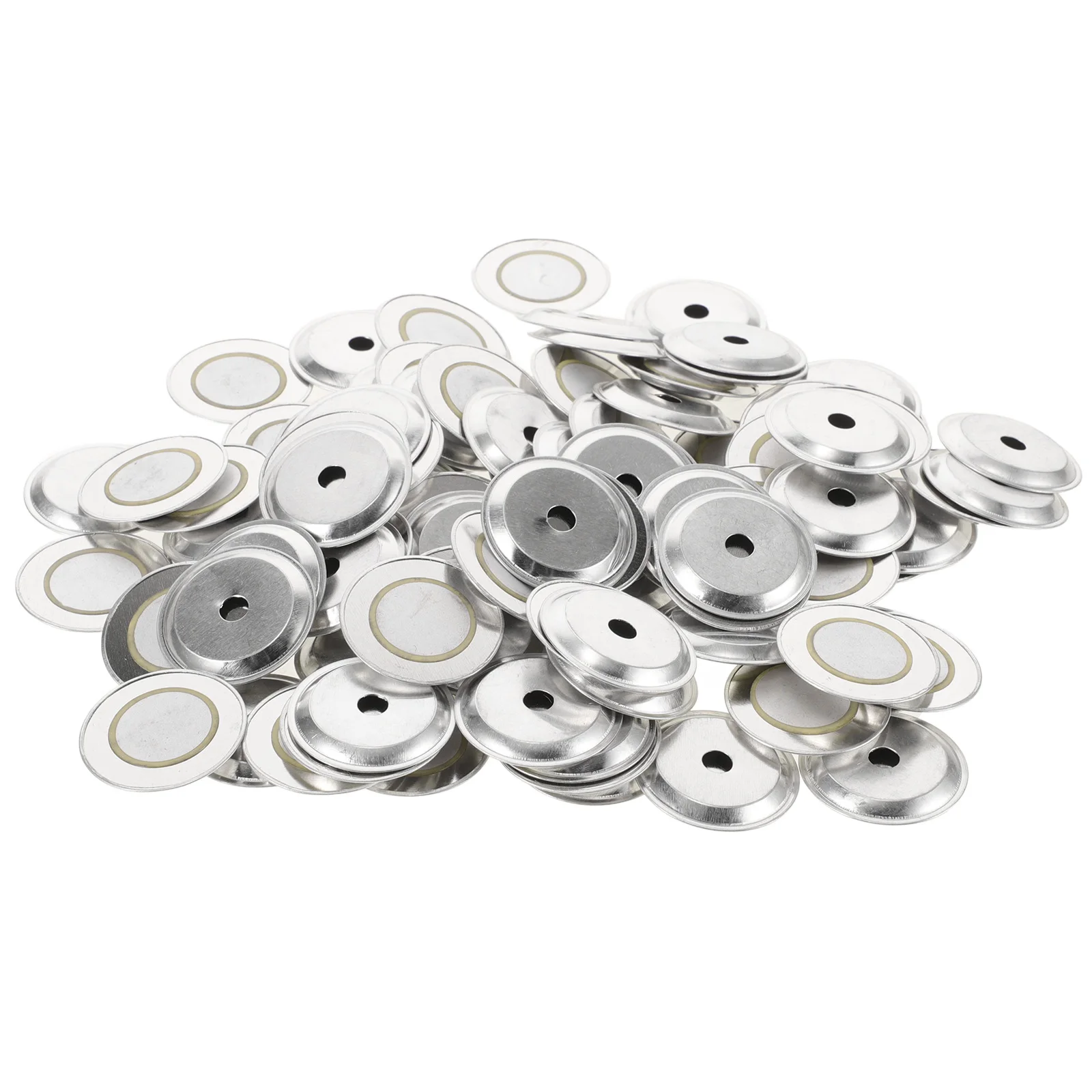

100 Pcs Beeping Film Buzzer Parts Repair Supplies Aluminum Supply Metal