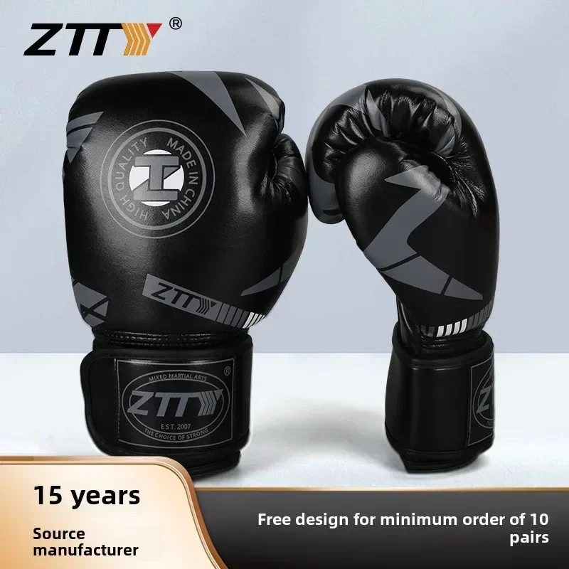 Ultra fine fiber boxing gloves lined with latex, suitable for professional combat Muay Thai training and fitness boxing gloves