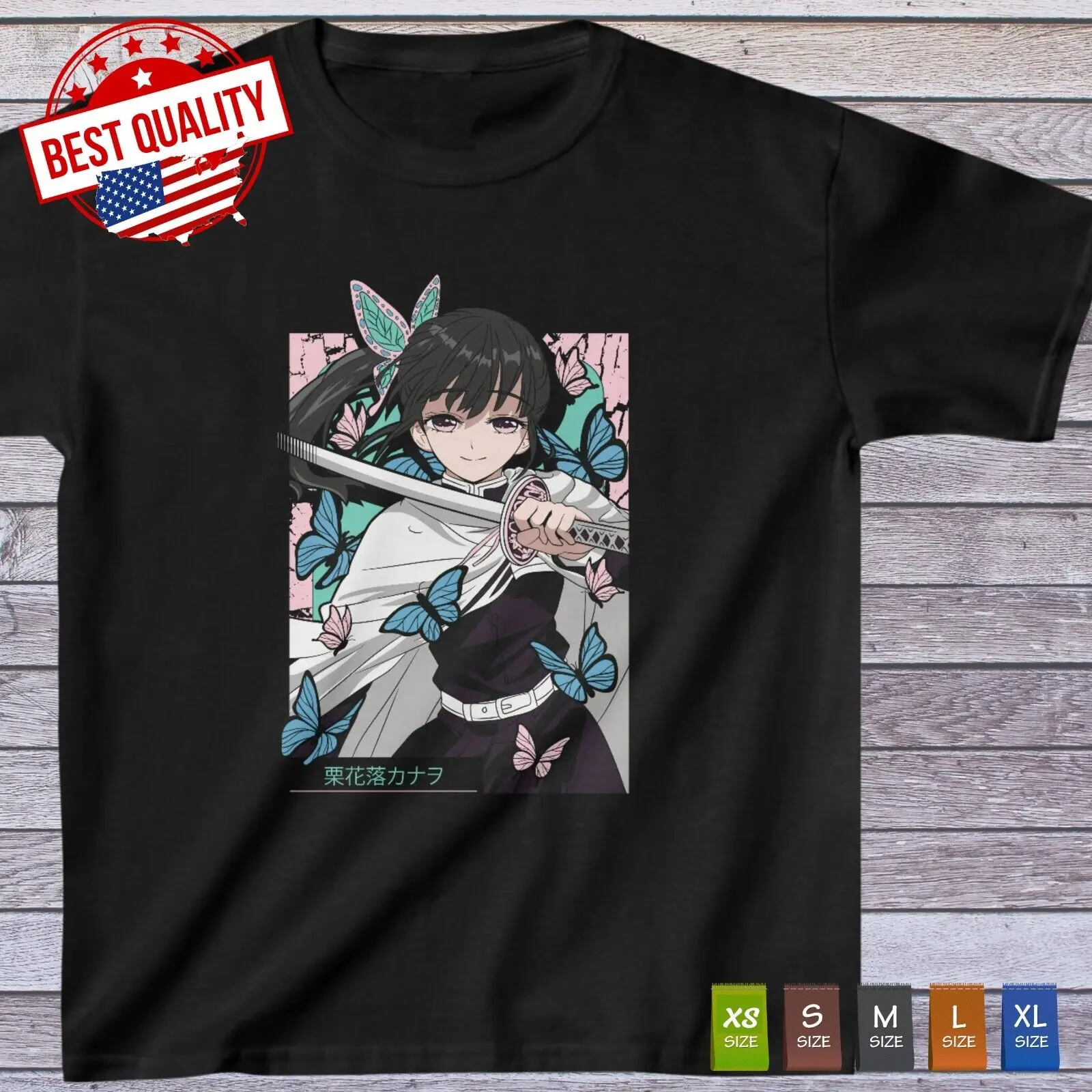 

Kanao Tsuyuri Waifu Girl T Shirt, Demon Slayer KNY Manga Kids Heavy Cotton™ Tee