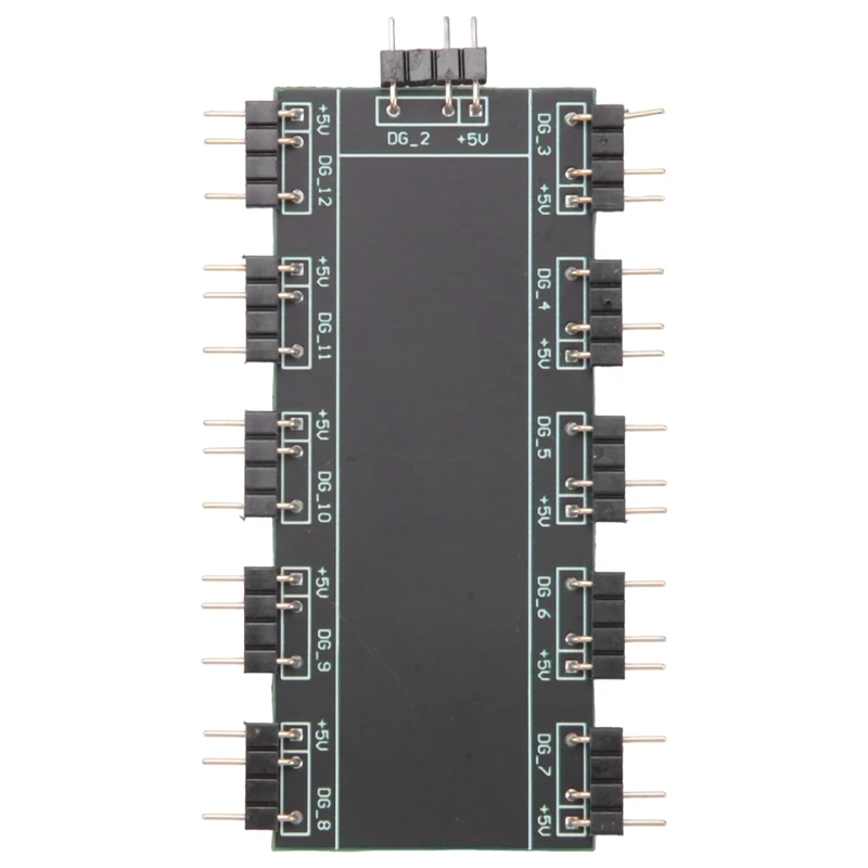 5V RGB Splitter Hub With Case And For 5V 3Pin LED Controller,LED Splitter 10-Port Hub With 50CM 3Pin Extension Cord