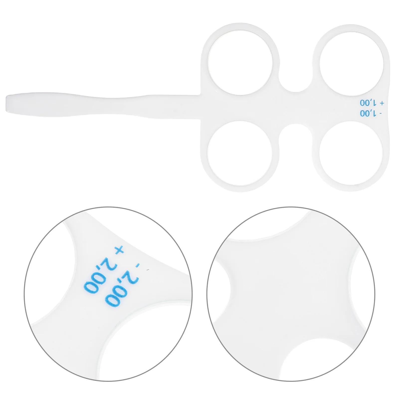 

4Pcs Optometry Flippers 50 100 150 200 Degrees Flip Lens Set Amblyopia Correction Eye Coordination Training Portable Vision