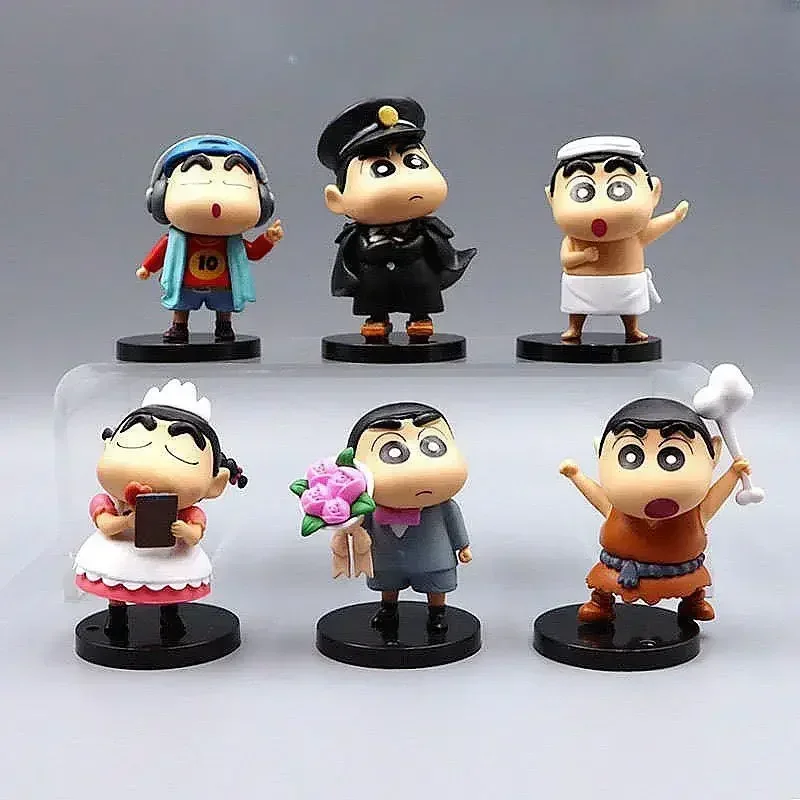 

Новинка, Аниме фигурки Crayon Shin-Chan, 9 см, Коллекционная модель, украшение для автомобиля, настольные украшения