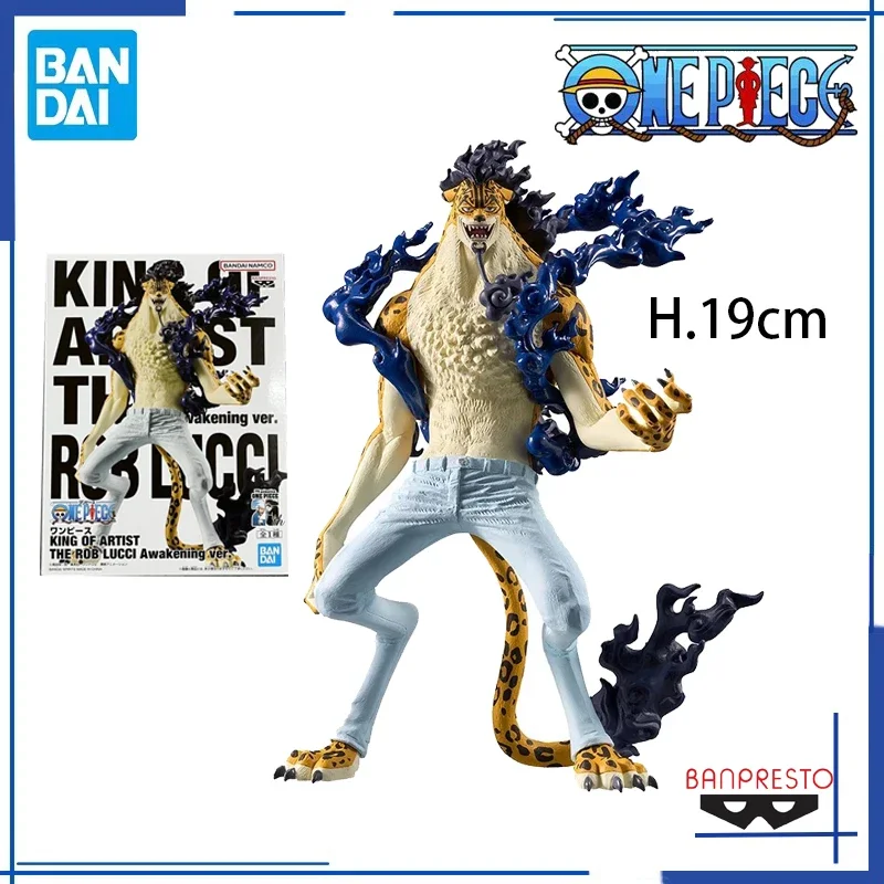 Bandai Banpresto Genuino Anime One Piece Il Re D'arte Rob Lucci Action PVC Figure Giocattoli Del Fumetto Per I Bambini Regalo di Festa