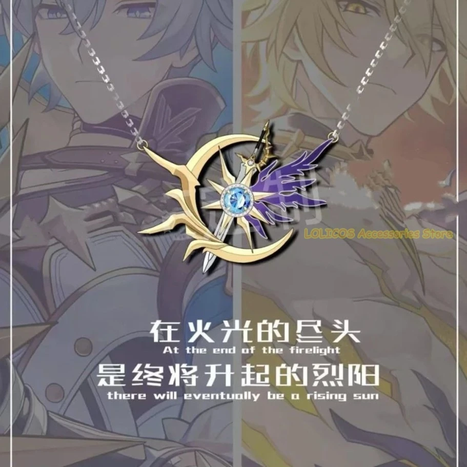 لعبة هونكاي: نجمة السكك الحديدية Phainon قلادة قلادة الدعامة الكرتون الترقوة القلائد تميمة قلادة تزين هدية عيد ميلاد