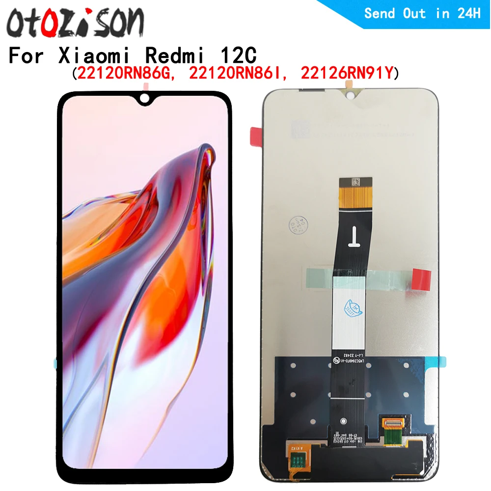 

6.71" LCD For Xiaomi Redmi 12C 22120RN86G, 22120RN86I, 22126RN91Y LCD Display+Touch Panel Screen Digitizer with Frame Assembly