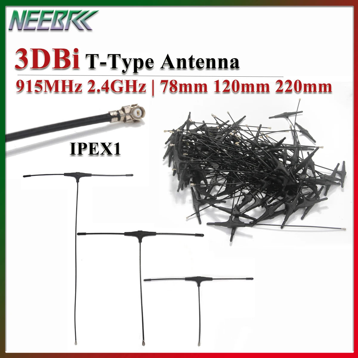 Tbs Fpv Crossfire - NEEBRC 915MHz 2.4GHz 3DBi T-Type Antenna