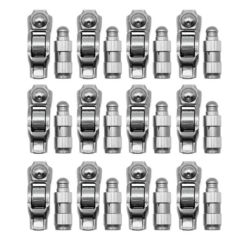 

A65P-48Pcs Rocker Arms & Valve Lifters Kits 5184296AH 5184332AA For Chrysler Dodge Jeep Wrangler Cherokee Ram Pentastar 3.6L Dur