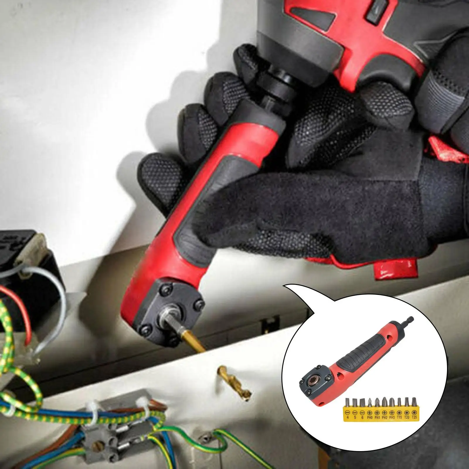 

Инструмент для поворотного соединения прямоугольного адаптера со сверлом для ремонта мебели