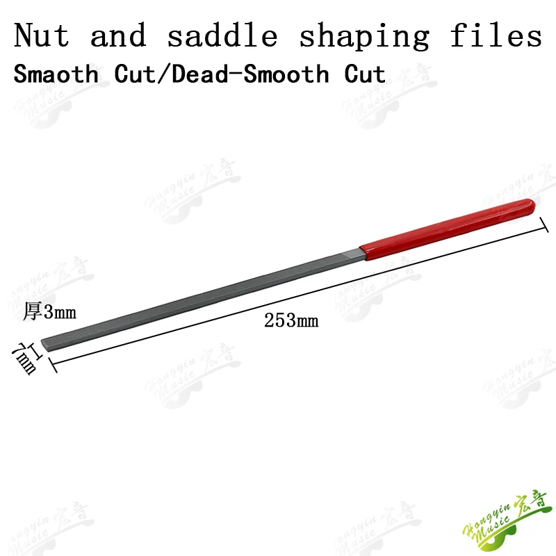 Strumento di servizio di file di molatura della corona del filo della tastiera della chitarra acustica elettrica Punzonatura dello strumento di servizio di livellamento del file curvo
