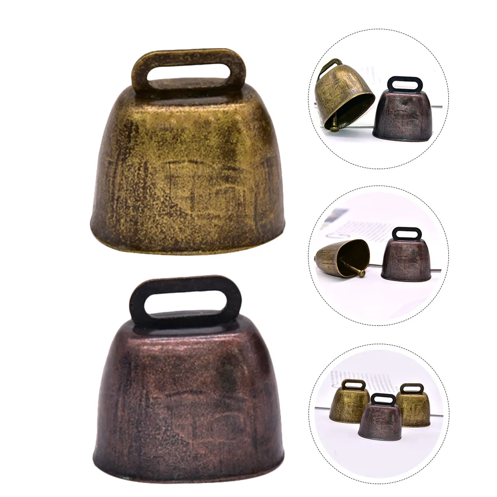 

4 Pcs Cheering Cow Bells Anti-lost Cowbells Bulk Animal Noise Maker Announcement Loud Cattle Farm