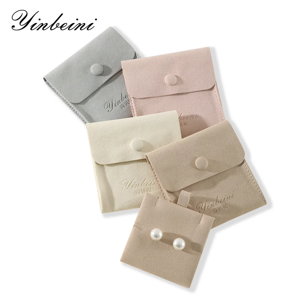 

Yinbeini Сумка Yinbeini из микрофибры для хранения жемчужного ожерелья, серег, Портативная сумка для хранения ювелирных изделий D001