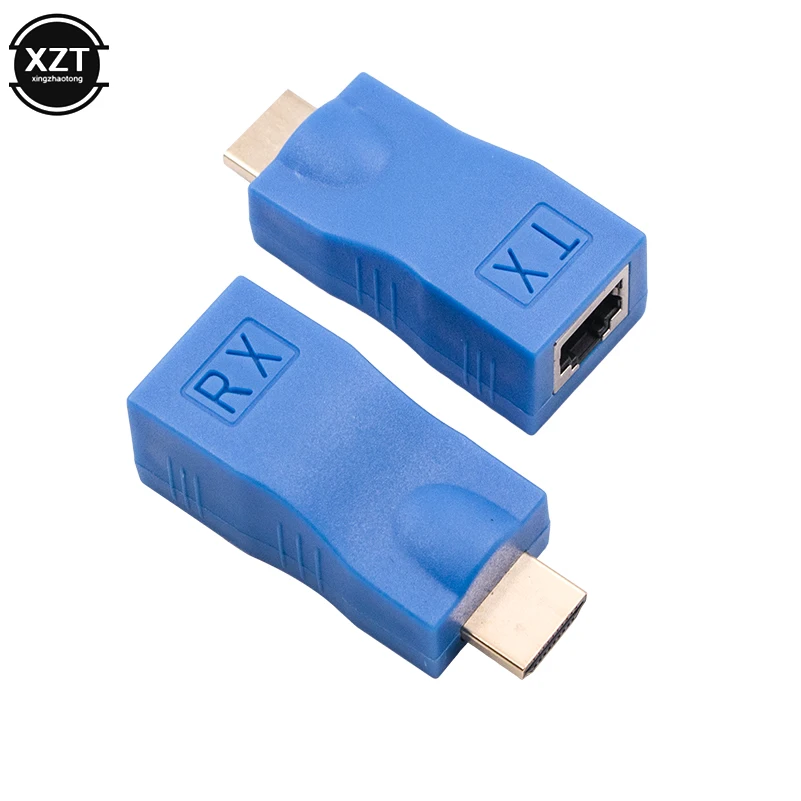 1 para kompatybilny z HDMI nadajnik Extender TX/RX kompatybilny z HDMI V1.4 HD 1080P przez Cat5e CAT6 RJ45 kabel Ethernet do telewizora DVD