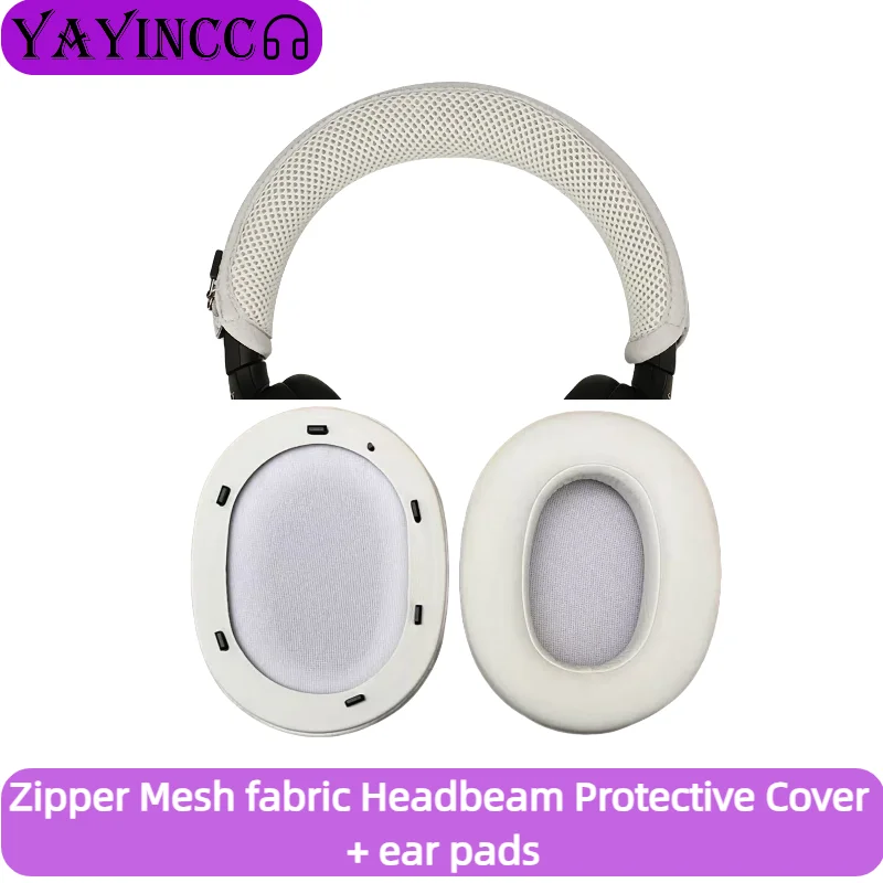 

YAYINCC Replacement Leather Earpads With buckle / zipper Knitted fabric head beam protective cover for Sony ULT WEAR WH-ULT900N，