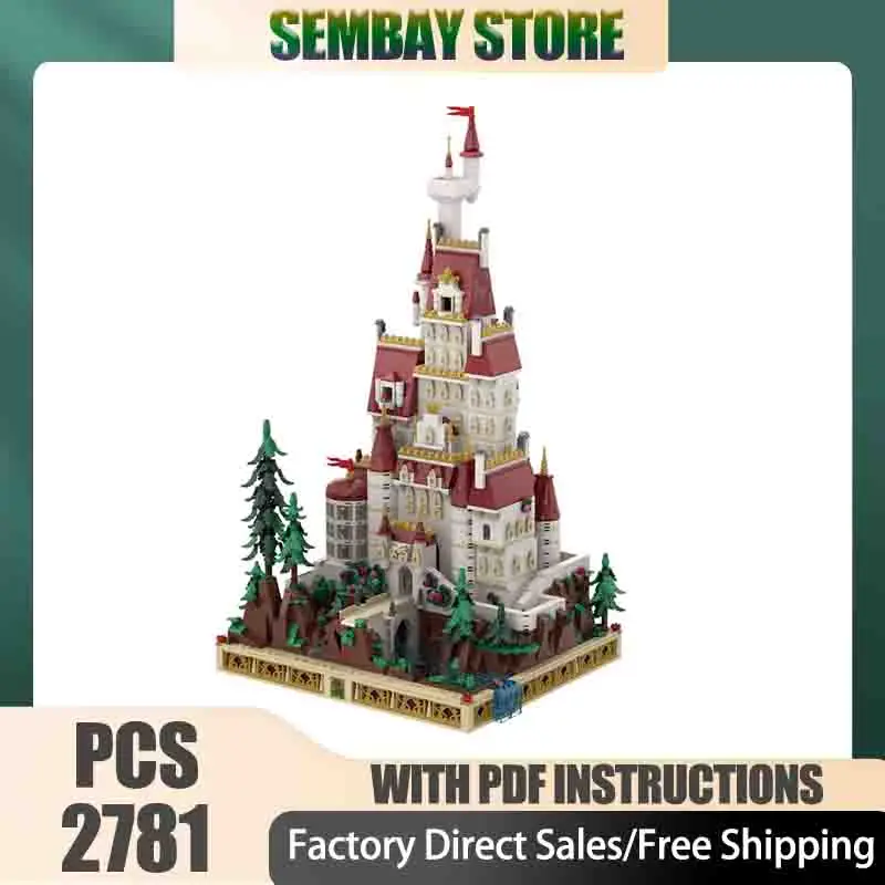 

Moc строительные кирпичи модульная красота и чудовище мини-масштабная модель замка технологические блоки рождественские игрушки «сделай сам» строительные подарки