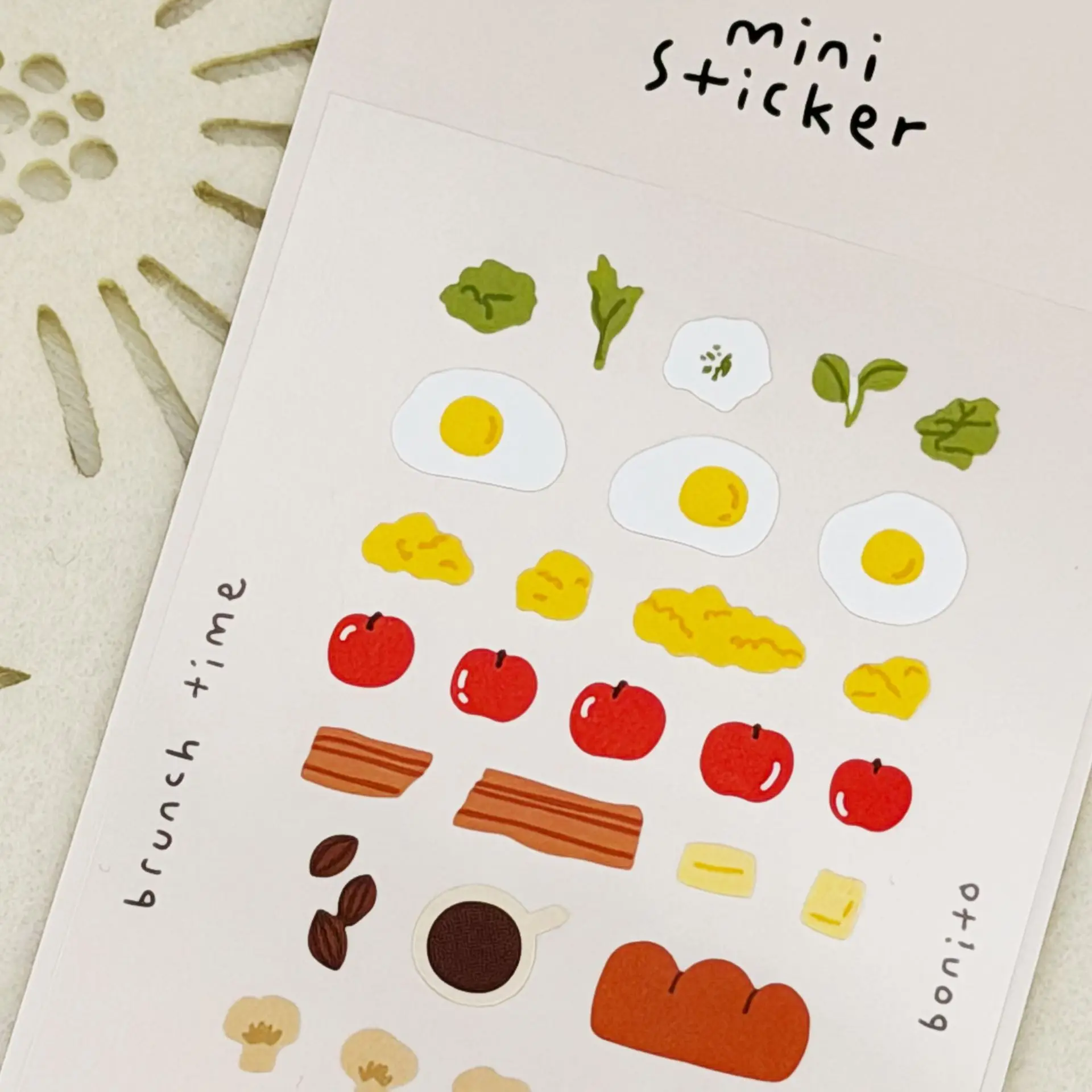 BONITO Mini Coffee Light Meal Space Cartoon Stickers Scrapbooking Diy Journal Diary Cute Stationery School Sticker Gift