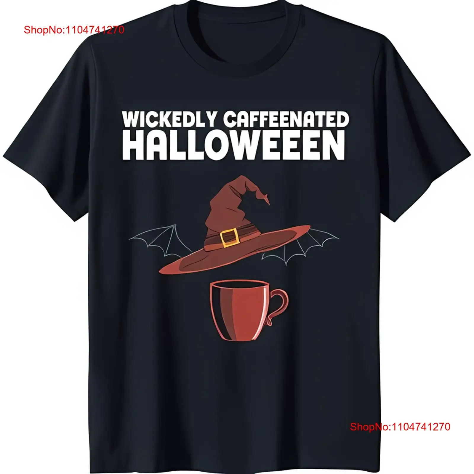 

Футболка Wickedly Caffeinated на Хэллоуин, черная с красной кружкой, винтажная стираная дизайнерская одежда с рисунком, растянутая мягкая домашняя одежда