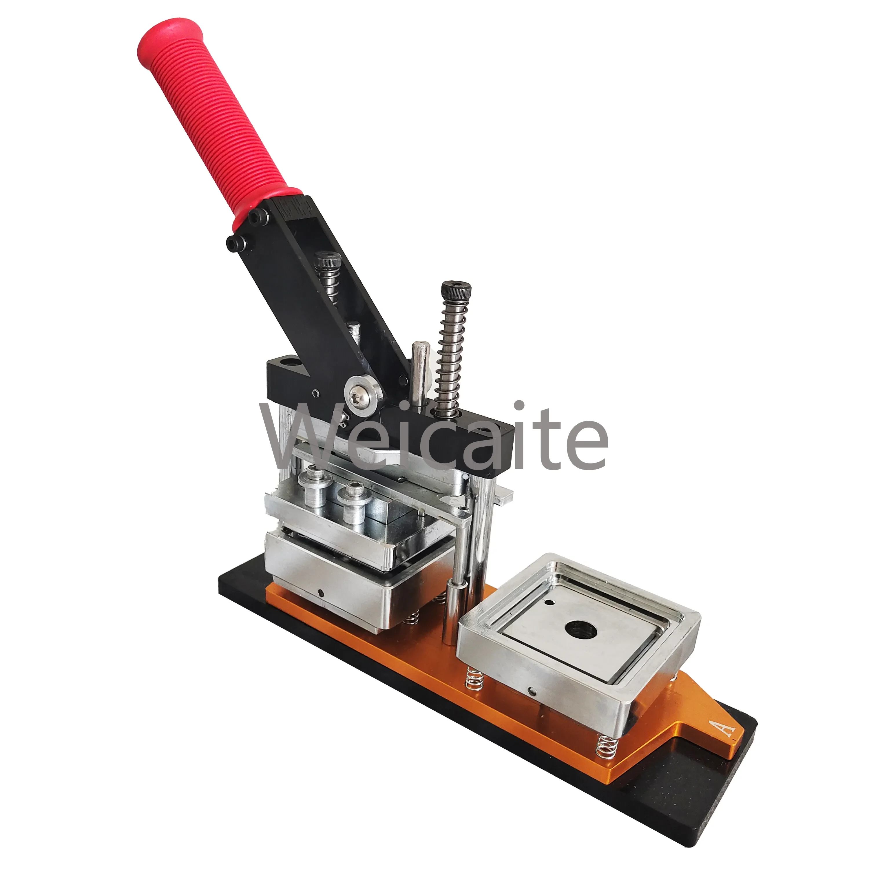 

63.5*63.5mm/2.5inch*2.5inch Square Badge Maker Machine Manual Button Making Machines Plastic Material Magnet