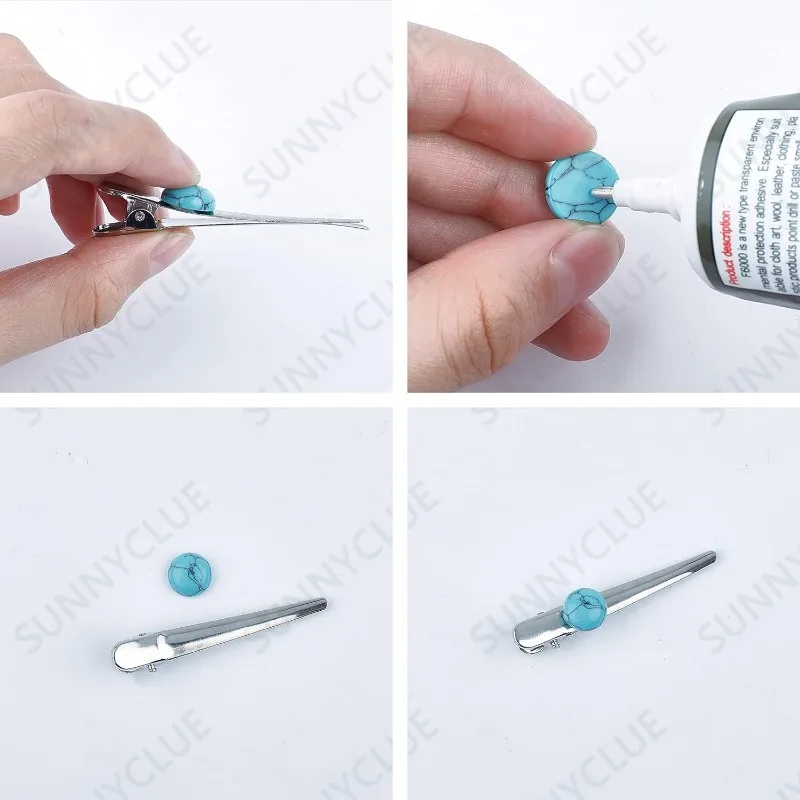 1 Box 100Pcs 5 Size Round Stone Cabochons Synthetic Turquoise Cabochons Beads 4mm/6mm/8mm/10mm/12mm Flatback Gemstones