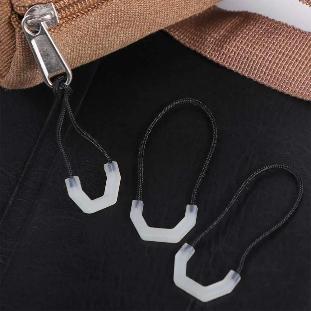 Luminous Zipper Tail Rope Detachable Glow-in-the-dark Luminous Zipper Pull Lanyard Anti-lost Line U-shaped Zip Cord Strap