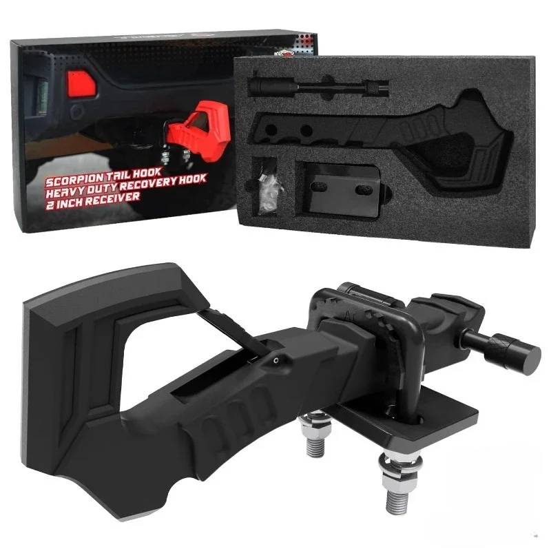Off-Road Vehicle Trailer Hook Wrangler Trailer Arm Scorpion Tail Hook 41 Tons Rally Off-Road Rescue High Strength